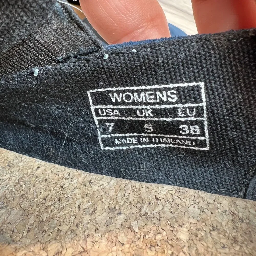 Patara Womens Slip On Blue Leather Suede Espadrilles Loafers Size 7 EU 38 - Picture 9 of 11